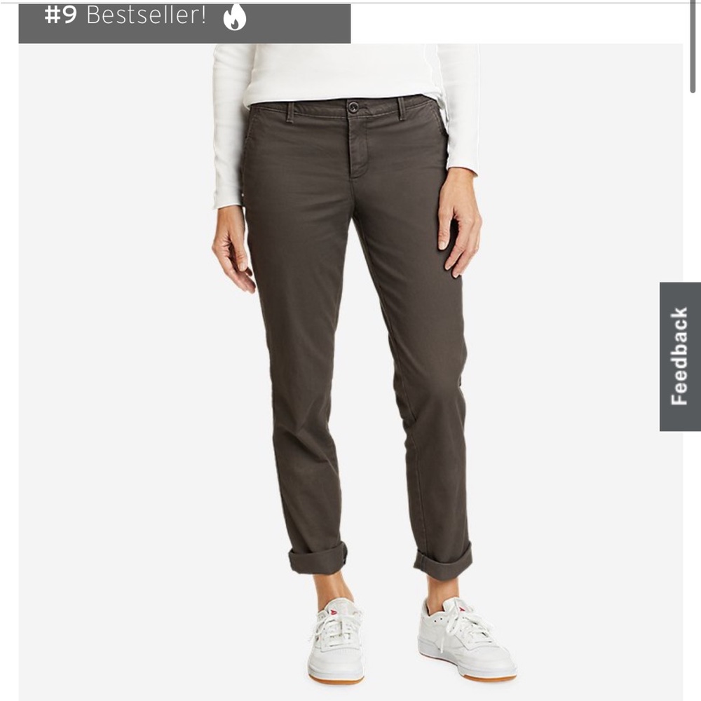 Eddie Bauer Women's Legend Wash Straight Chinos- 6